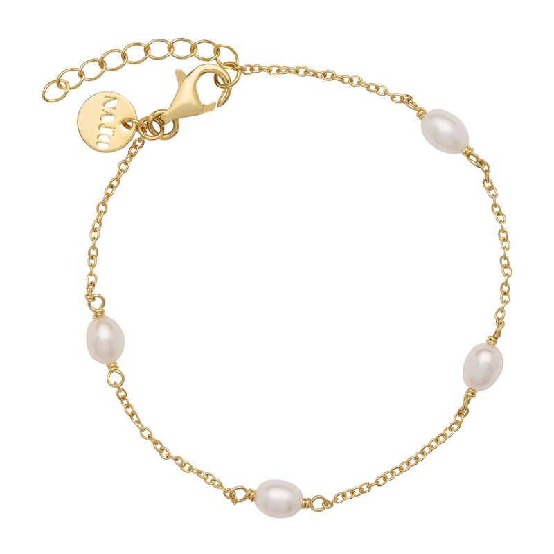 Najo Tidal Whisper Pearl Bracelet - Yellow Gold