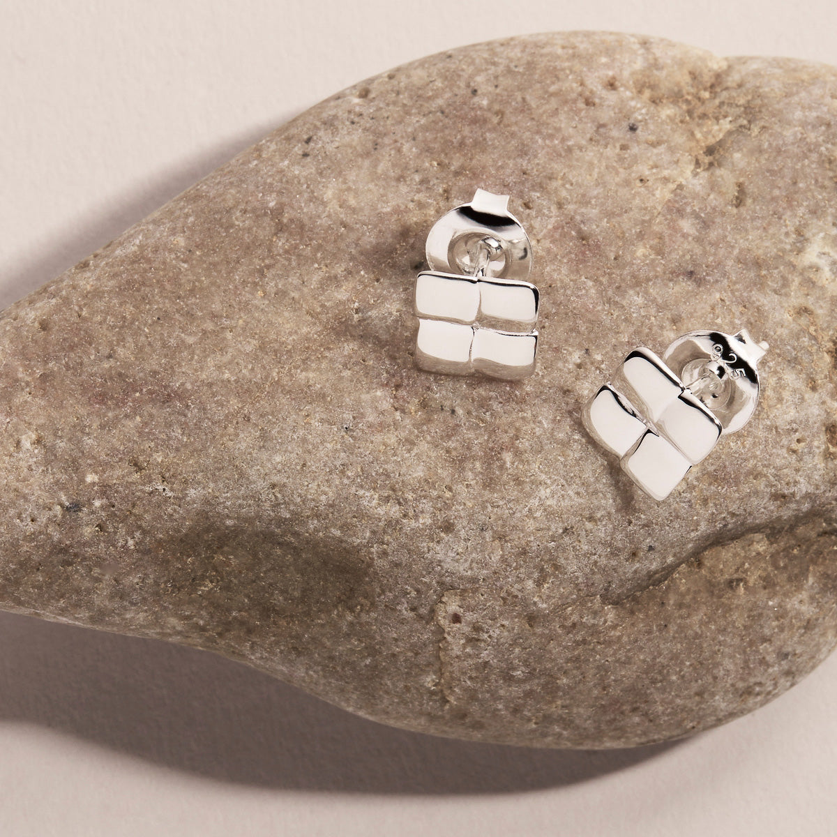 Najo Weave Stud Earrings - Sterling Silver