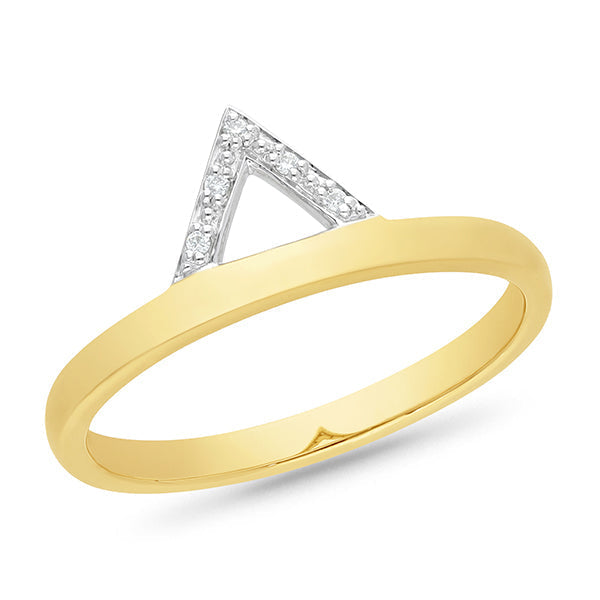 Diamond Ring in 9ct Yellow Gold