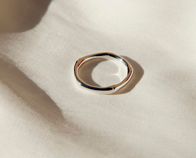 Najo Bamboo Silver Ring- Medium