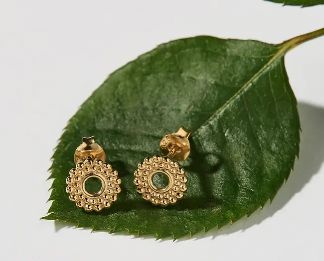 Najo Nectar Stud Earring - Yellow Gold