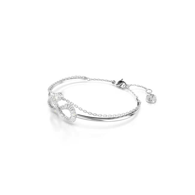 Swarovski Hyperbola Bracelet – Infinity, White, Rhodium plated