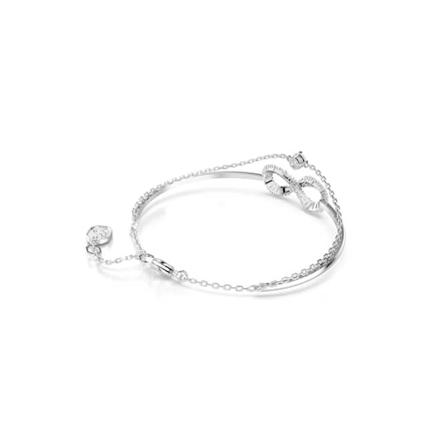 Swarovski Hyperbola Bracelet – Infinity, White, Rhodium plated