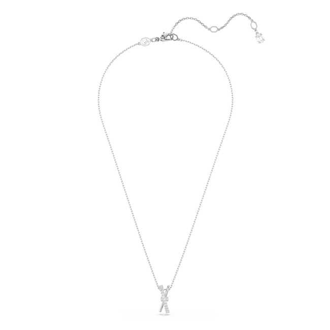 Swarovski Hyperbola Pendant – Mixed cuts, Twist, White, 18K rose gold finish