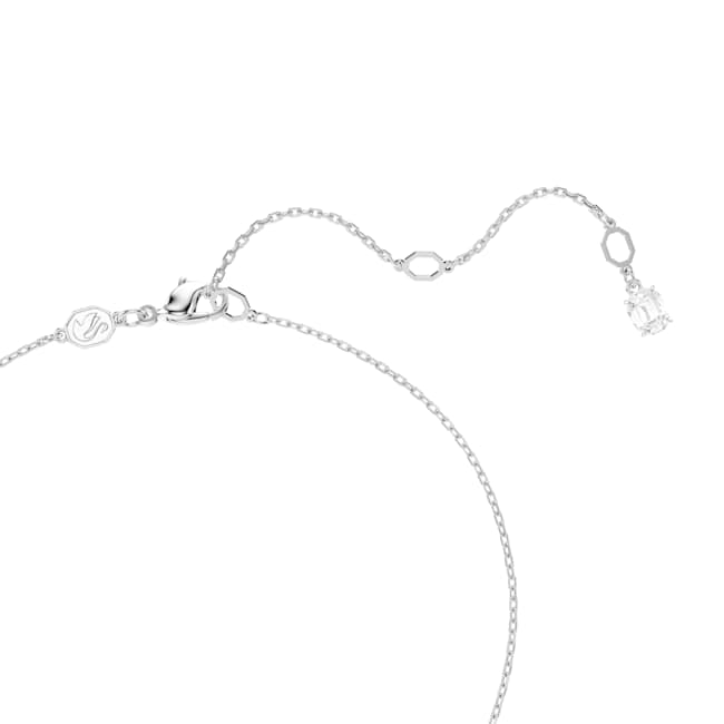 Swarovski Hyperbola Pendant – Mixed cuts, Twist, White, 18K rose gold finish