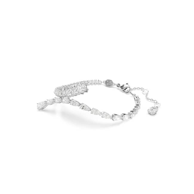 Swarovski Matrix Bracelet – Mixed cuts, White, Rhodium plated