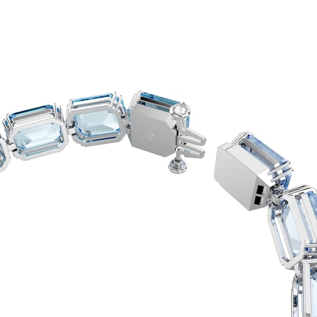 Swarovski Millenia Bracelet – Octagon cut, Color gradient, Blue, Rhodium plated