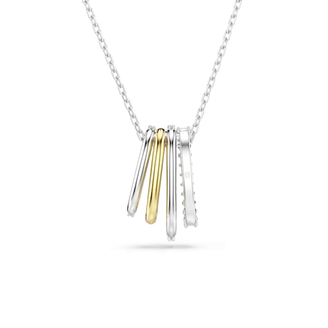 Swarovski Hyperbola Pendant – Mixed cuts, White, Mixed metal finish