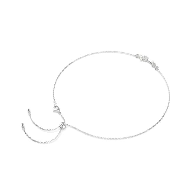 Swarovski Constella Necklace – Crystal pearl, Round cuts, White, Rhodium plated