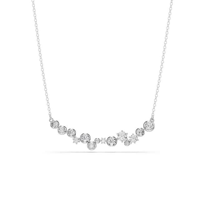 Swarovski Constella necklace – Mixed cuts, White, Rhodium plated