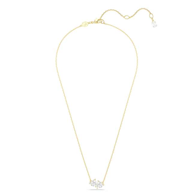 Swarovski Mesmera Necklace – Heart, White, Gold-tone plated