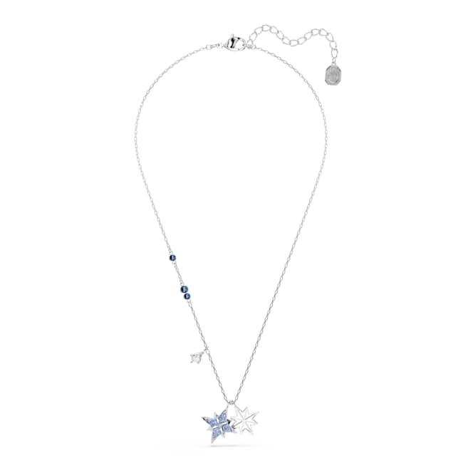 Swarovski Symbolica Pendant – Star, Blue, Rhodium plated