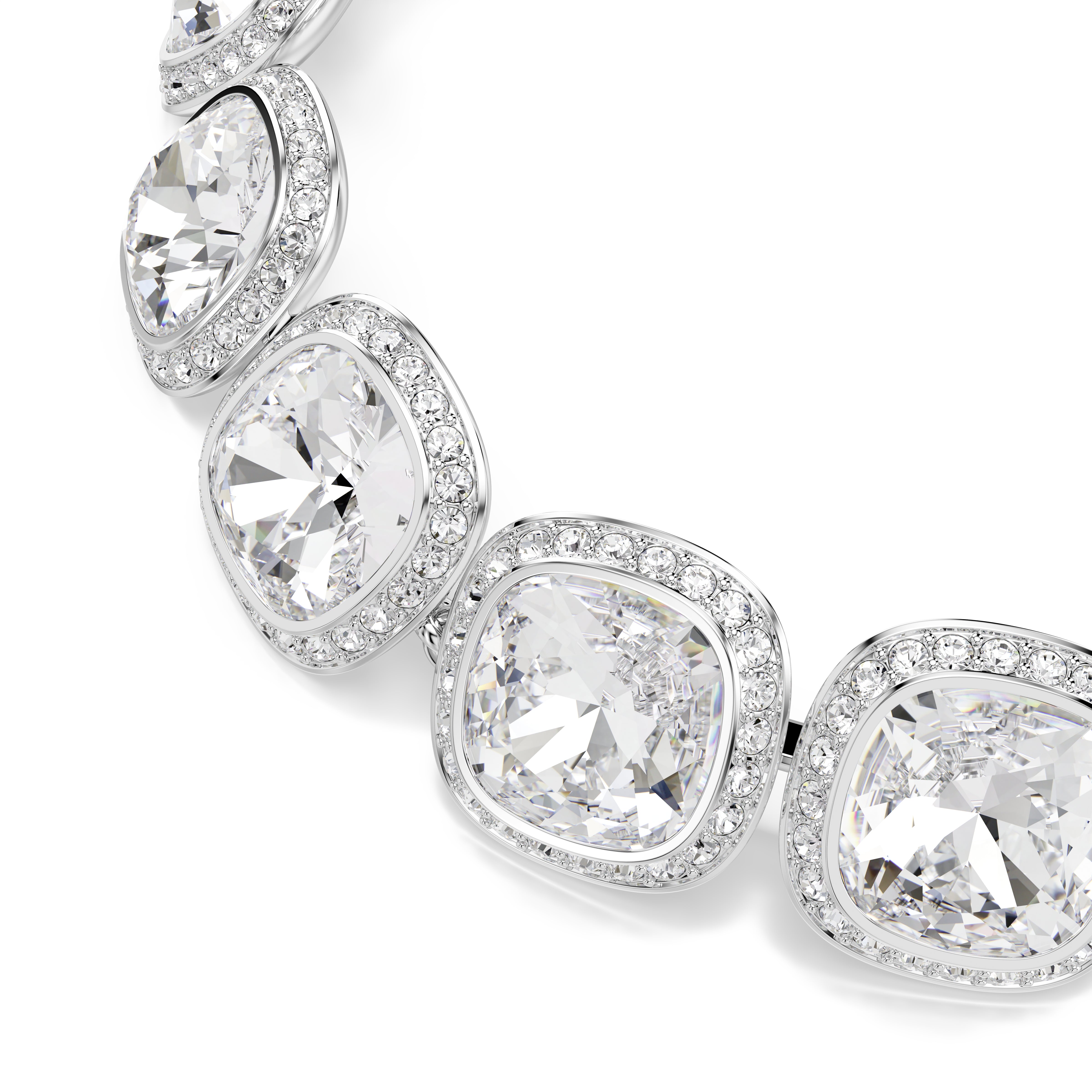 Swarovski Una Angelic Bracelet – Cushion cut, White, Rhodium plated