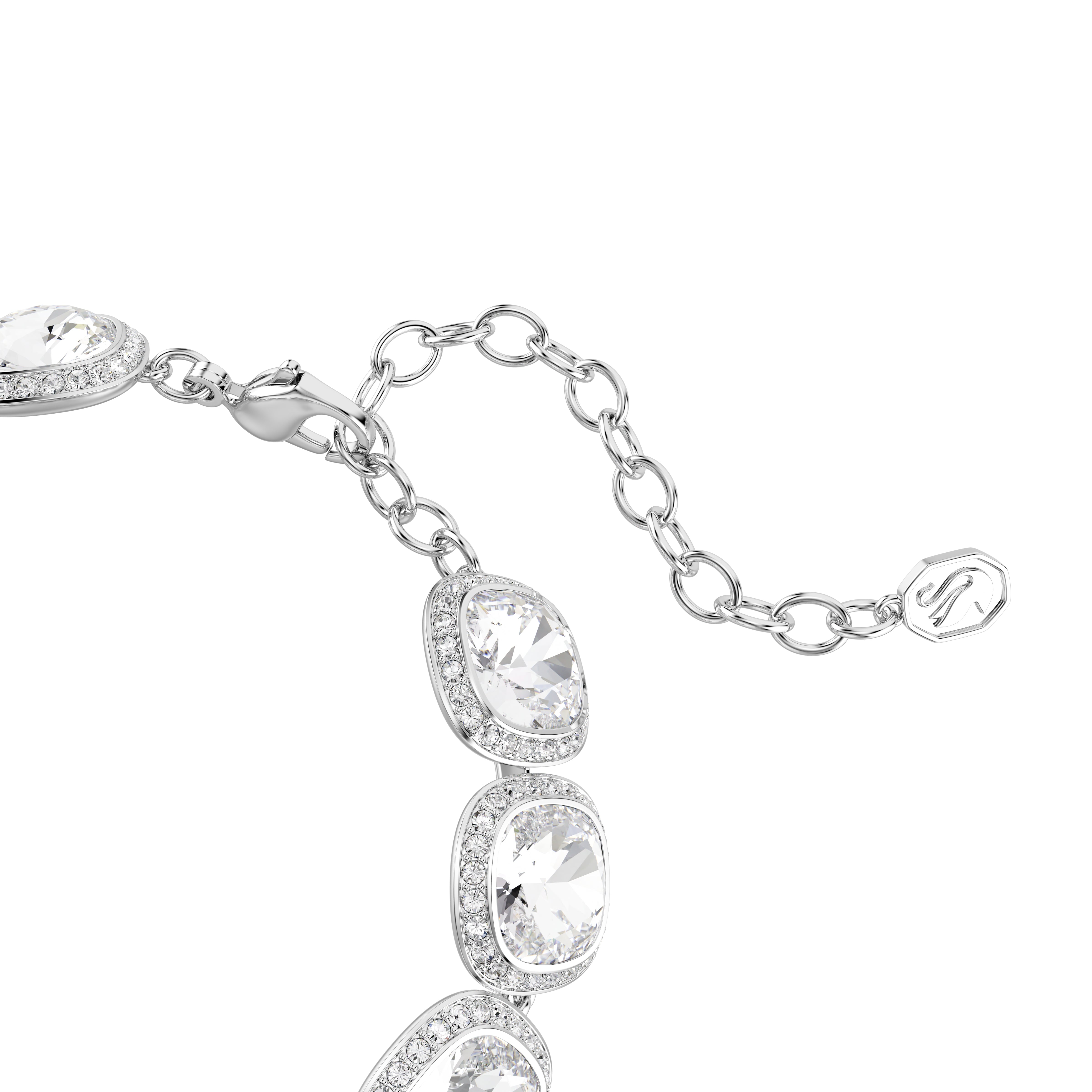 Swarovski Una Angelic Bracelet – Cushion cut, White, Rhodium plated
