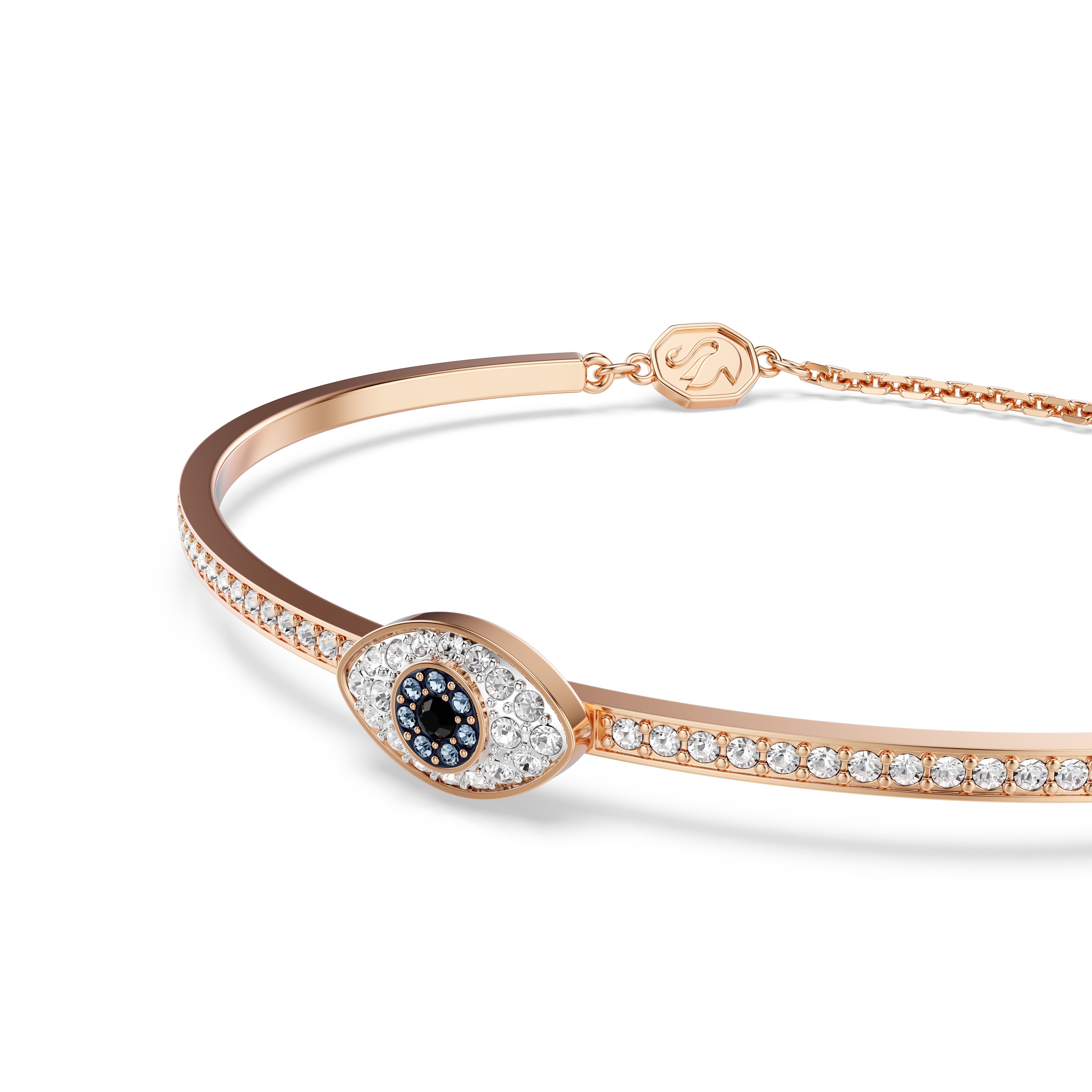 Swarovski Symbolica Bangle – Eye, Multicolored, Rose gold-tone plated