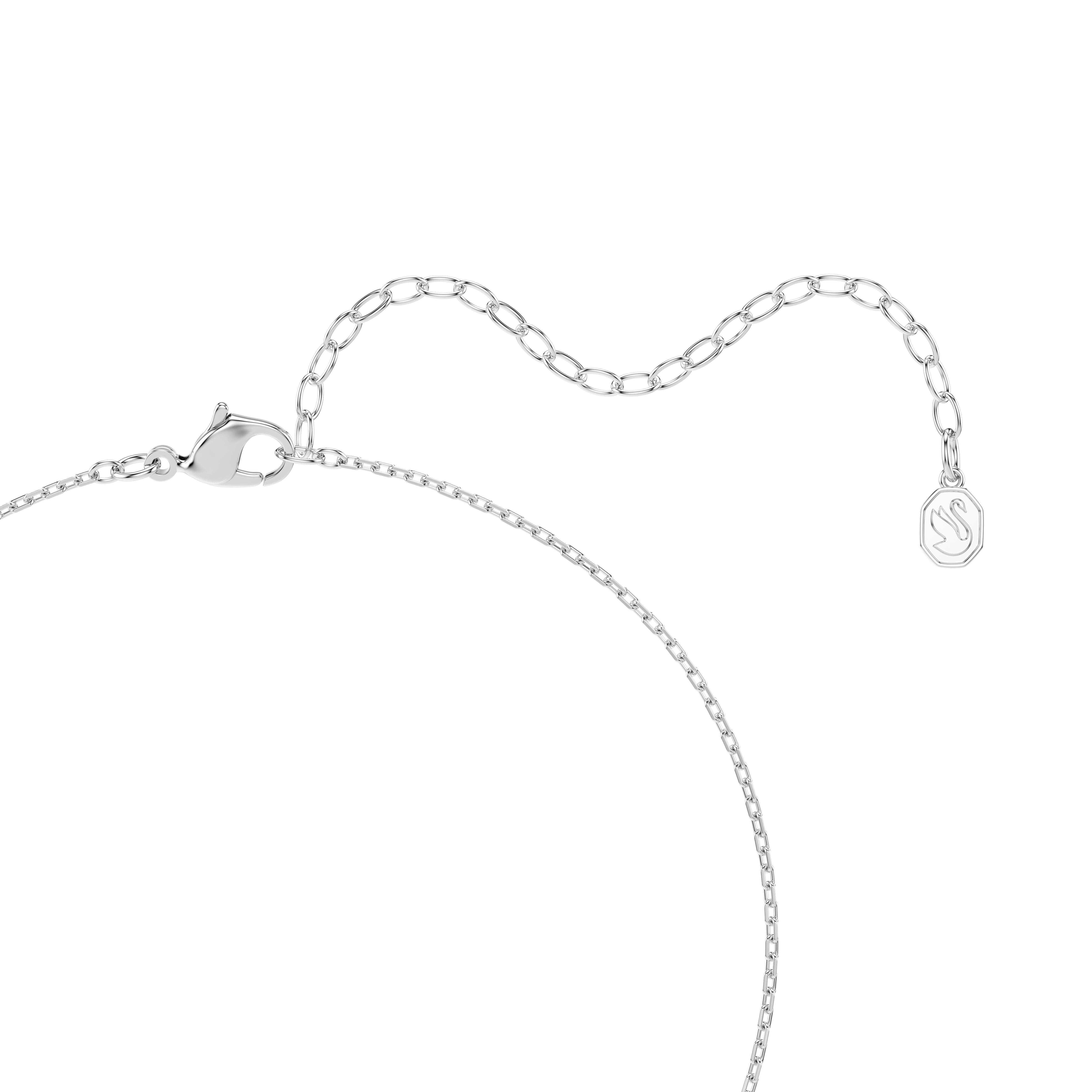 Swarovski Una Angelic Set – Cushion cut, White, Rhodium plated