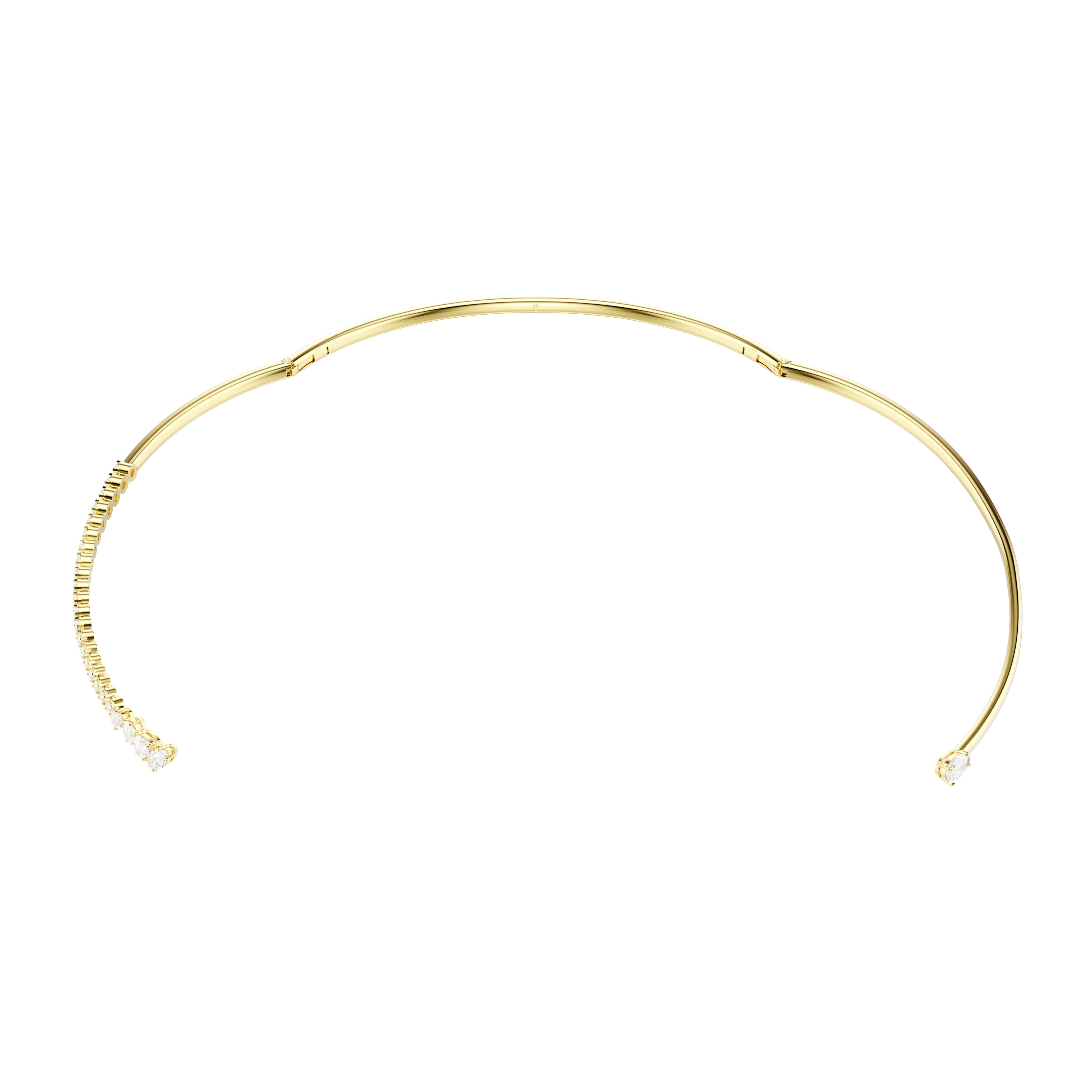 Swarovski Mesmera Choker – Mixed cuts, White, 18K gold finish