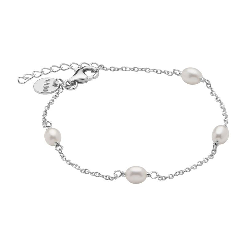 Najo Tidal Whisper Pearl Bracelet - Sterling Silver