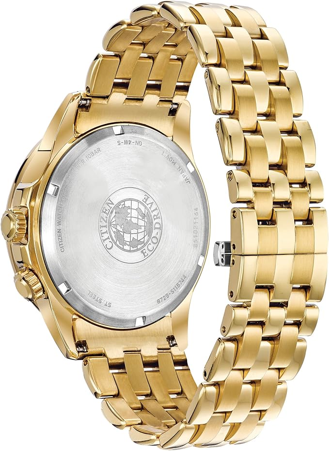 Citizen Calendrier Men's Eco-Drive Diamond Bezel Watch BU2082-56E
