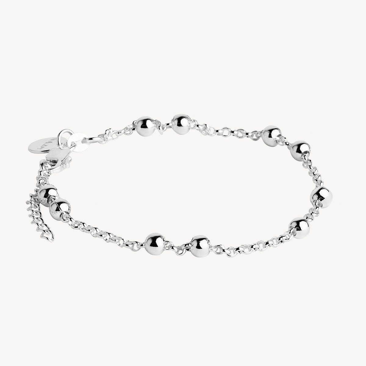 Najo Mattina Single Bracelet - Sterling Silver (18.5cm + 3cm ext)