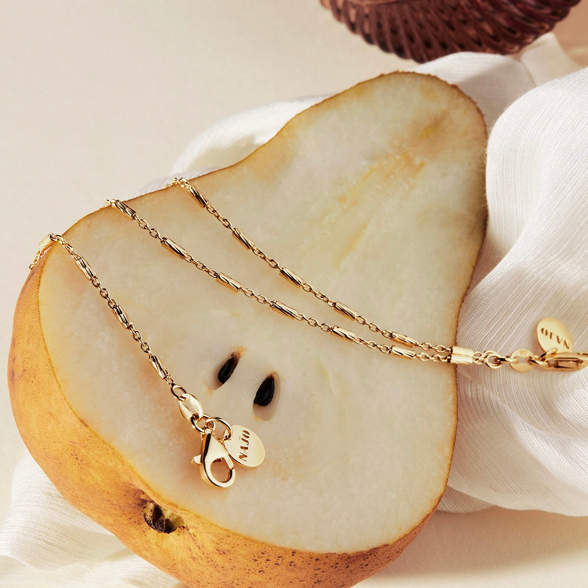 NAJO Equilibrium Yellow Gold Bracelet (18.5cm+ext)