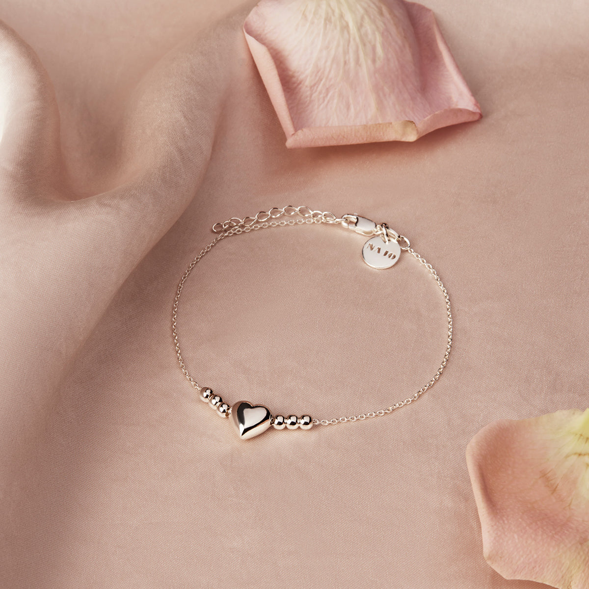 NAJO Amore Silver Bracelet (18cm+ext)