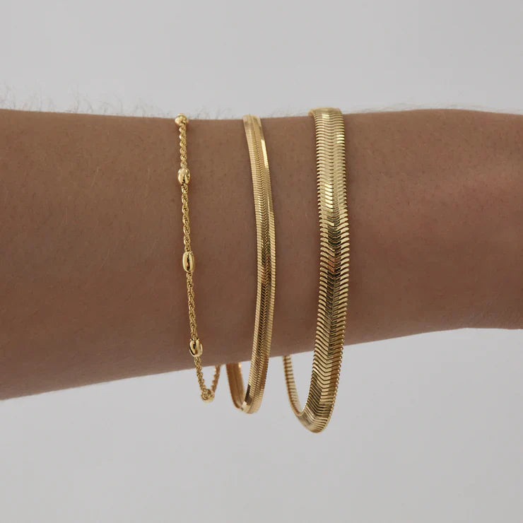 Najo Celestine Fine Bracelet (18.5cm) - Yellow Gold