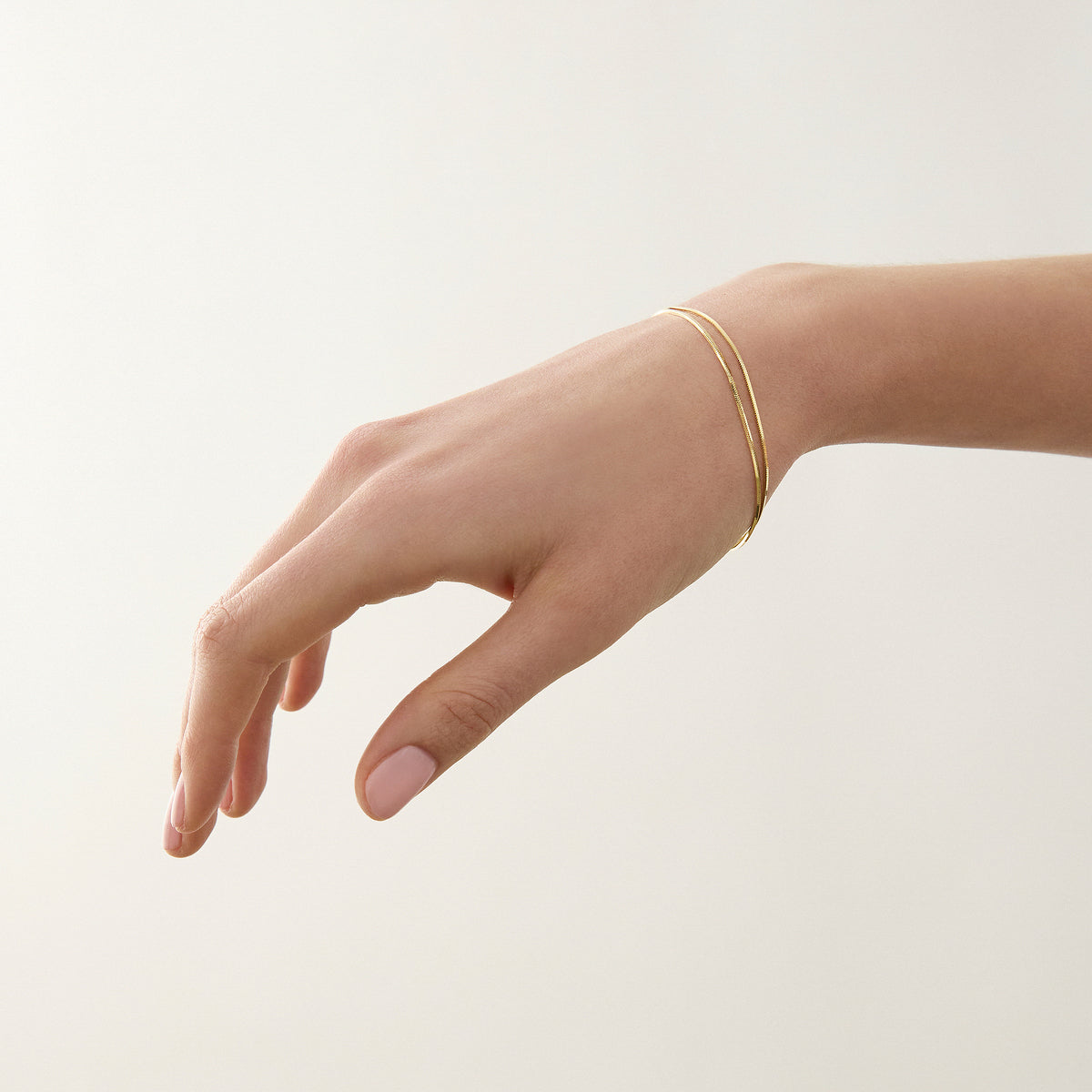 Najo Mirage Double Chain Bracelet - Yellow Gold