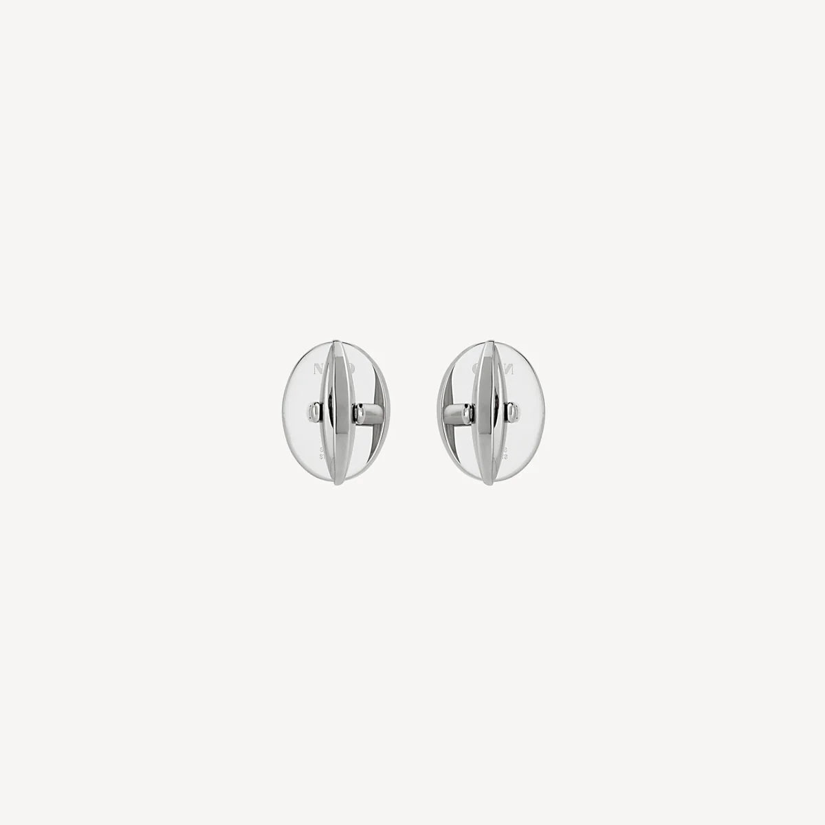 Najo Orion Oval Cufflink - Stainless Steel