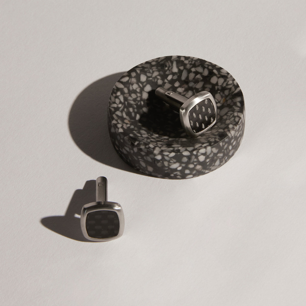 Najo Aviator Carbon Fibre and Steel Cufflinks