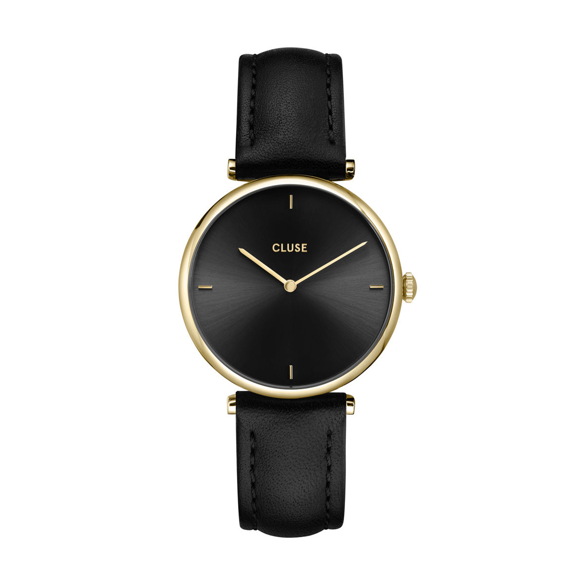 CLUSE Triomphe Gold Black / Black Leather