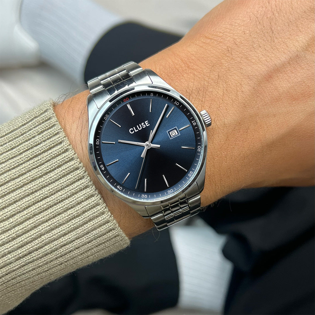 CLUSE Anthéor Men Watch Steel Blue Silver Colour CW20903