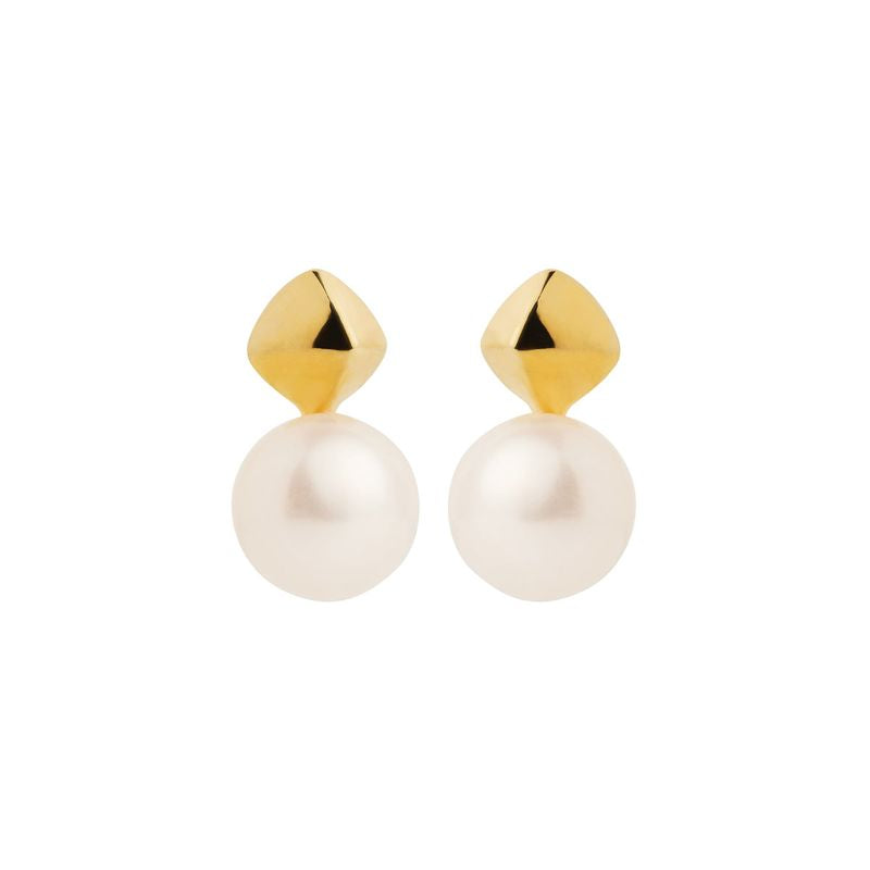 Najo Mirage Pearl Earring - Yellow Gold