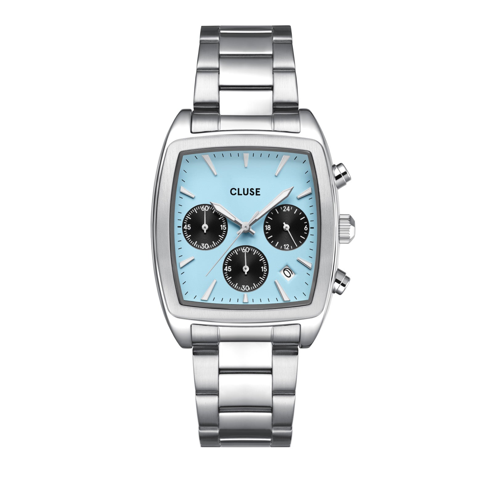CLUSE Quartaut Chrono Blue/Silver Link