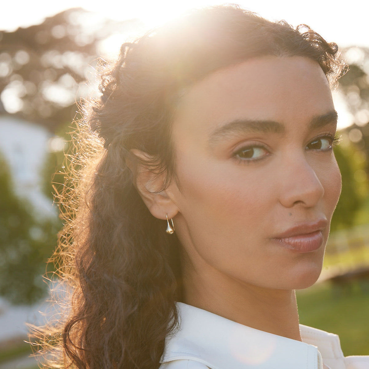 Najo Baby Tears Earring - Yellow Gold