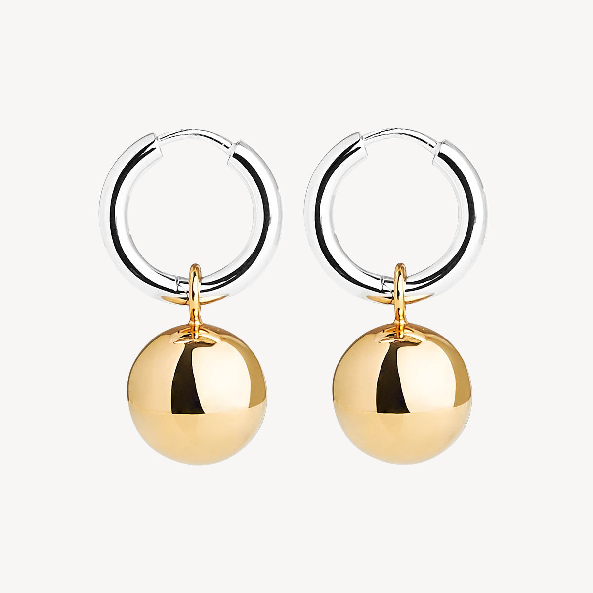 Najo Shayla Earring - Sil/Yell Gold