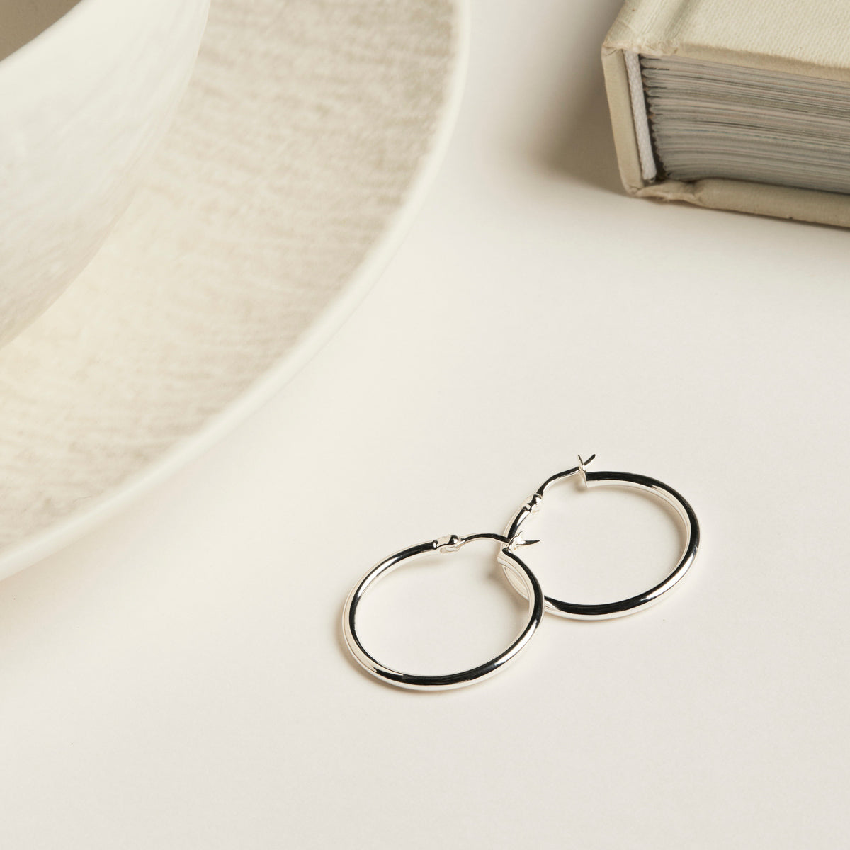 Najo Simple Hoop 2x45mm - Sterling Silver