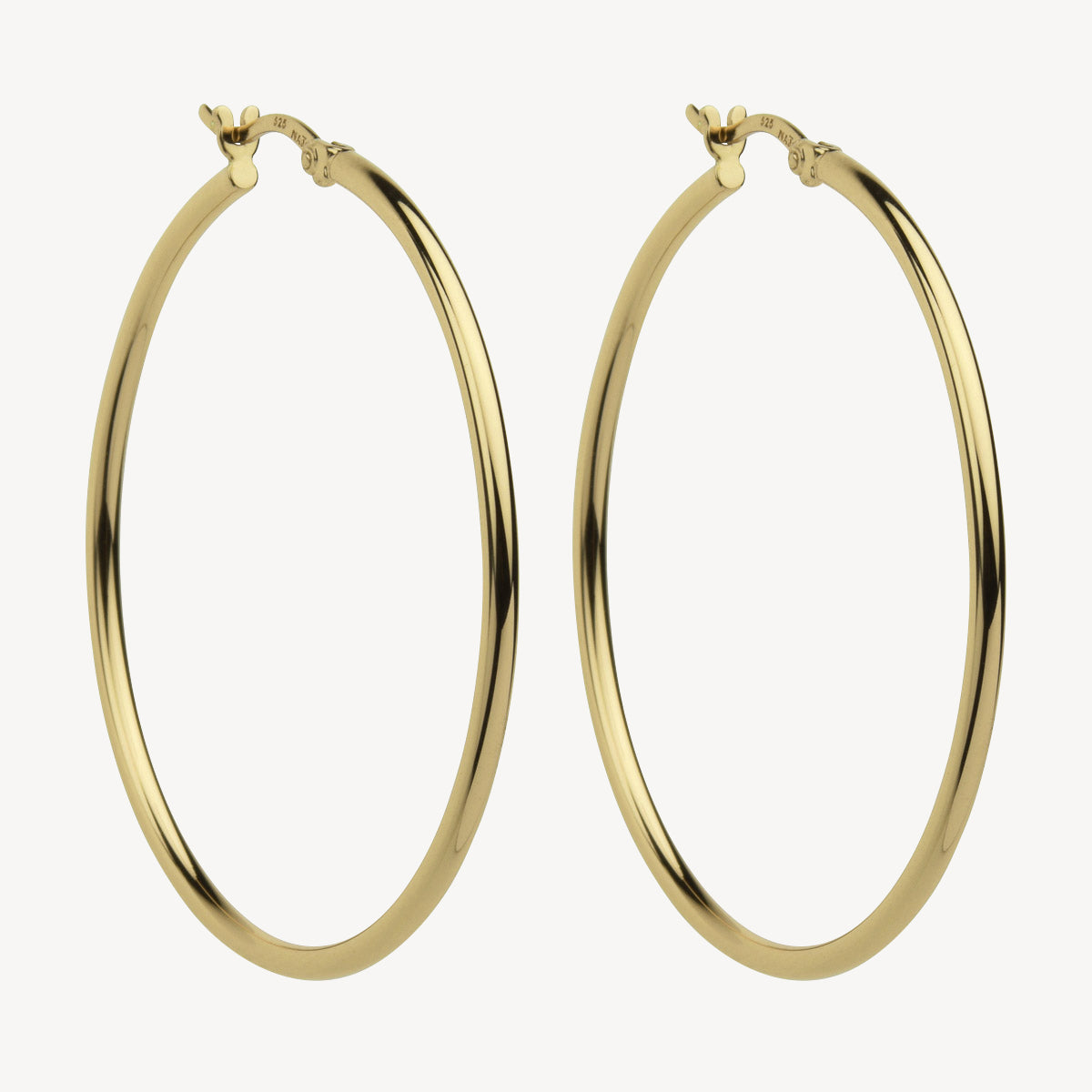 Najo Simple Hoop 2x45mm - Yellow Gold