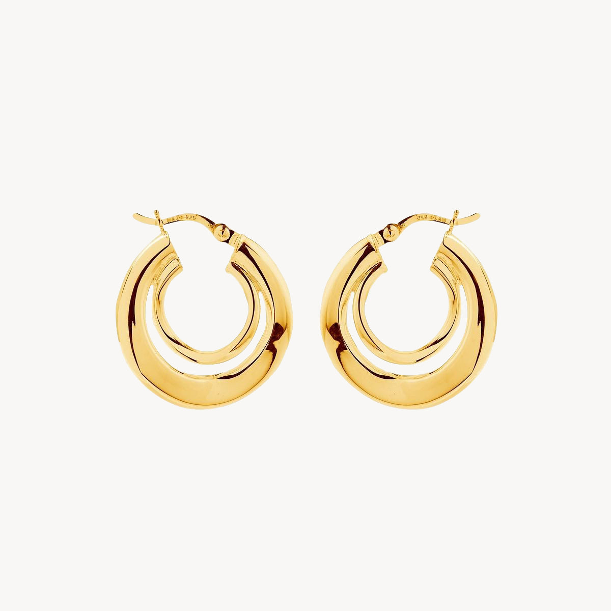 Najo Baby Strudel Hoop - Yellow Gold