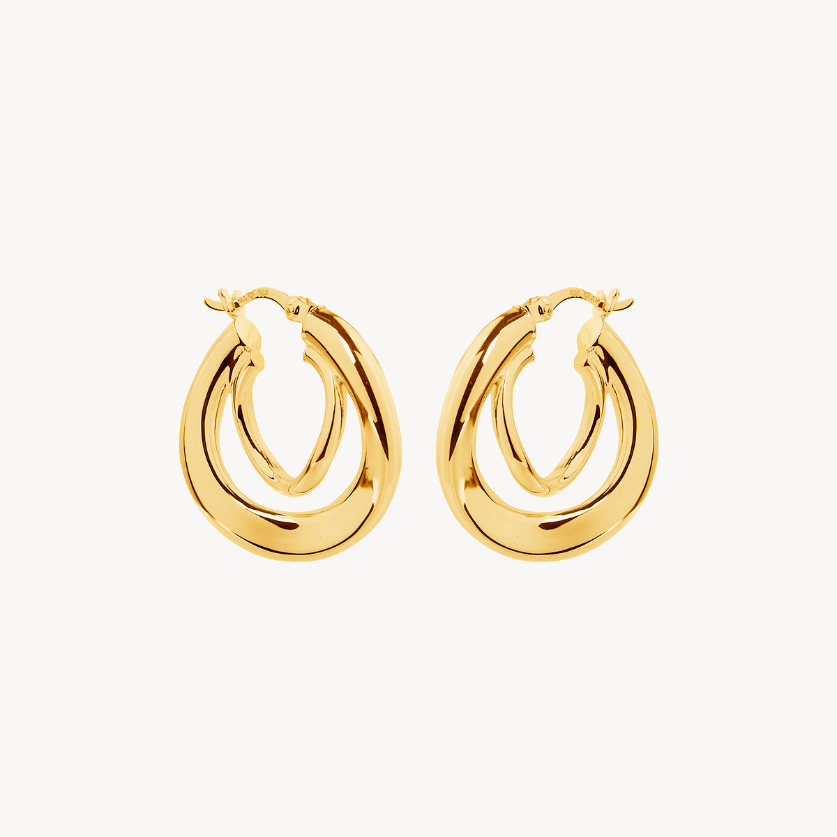 Najo Baby Strudel Hoop - Yellow Gold