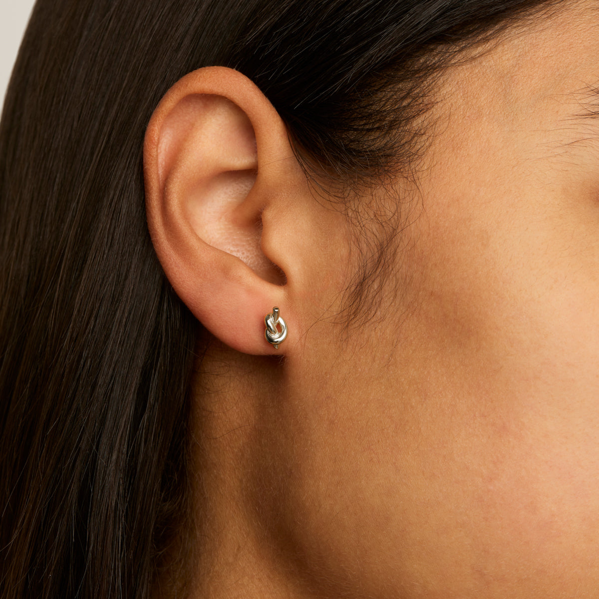 Najo Nature’s Knot Stud Earrings - Sterling Silver