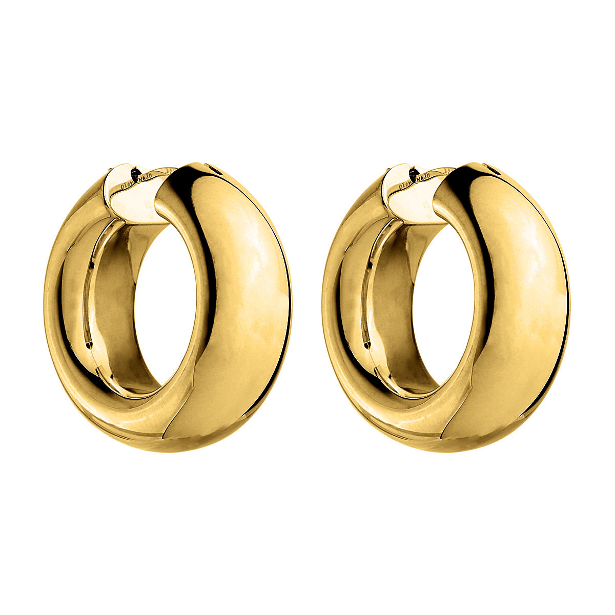 NAJO Panorama Yellow Gold Hoop