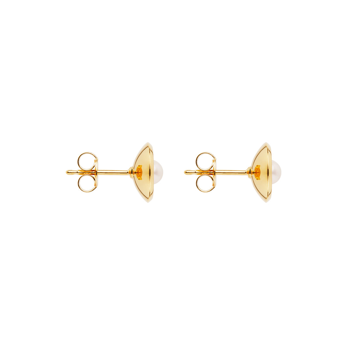 NAJO Capri Yellow Gold Pearl Earrings