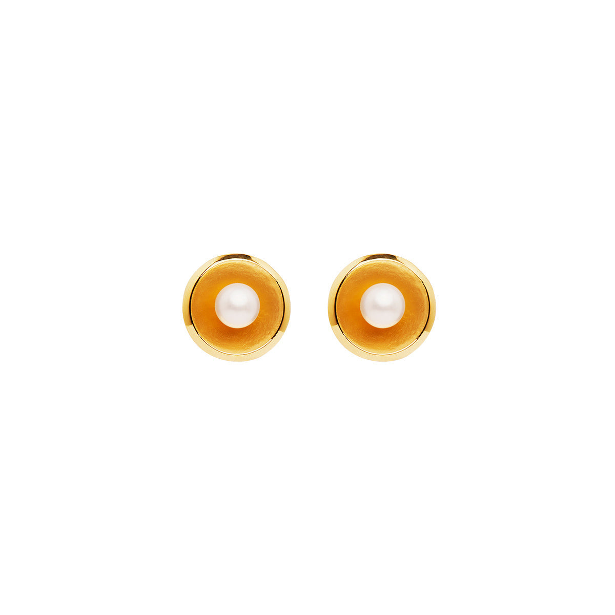 NAJO Capri Yellow Gold Pearl Earrings