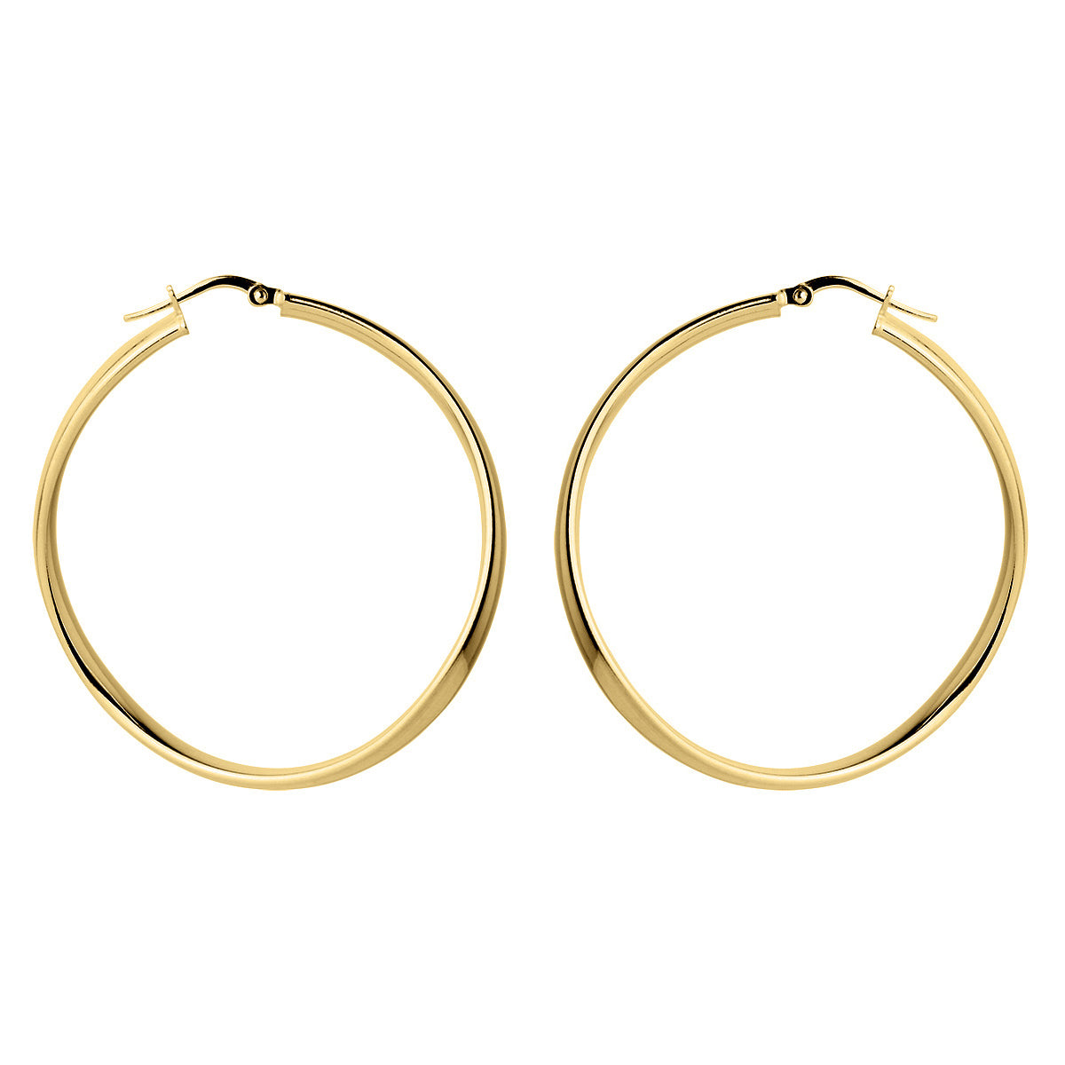 NAJO Odyssey Yellow Gold Hoop Earrings