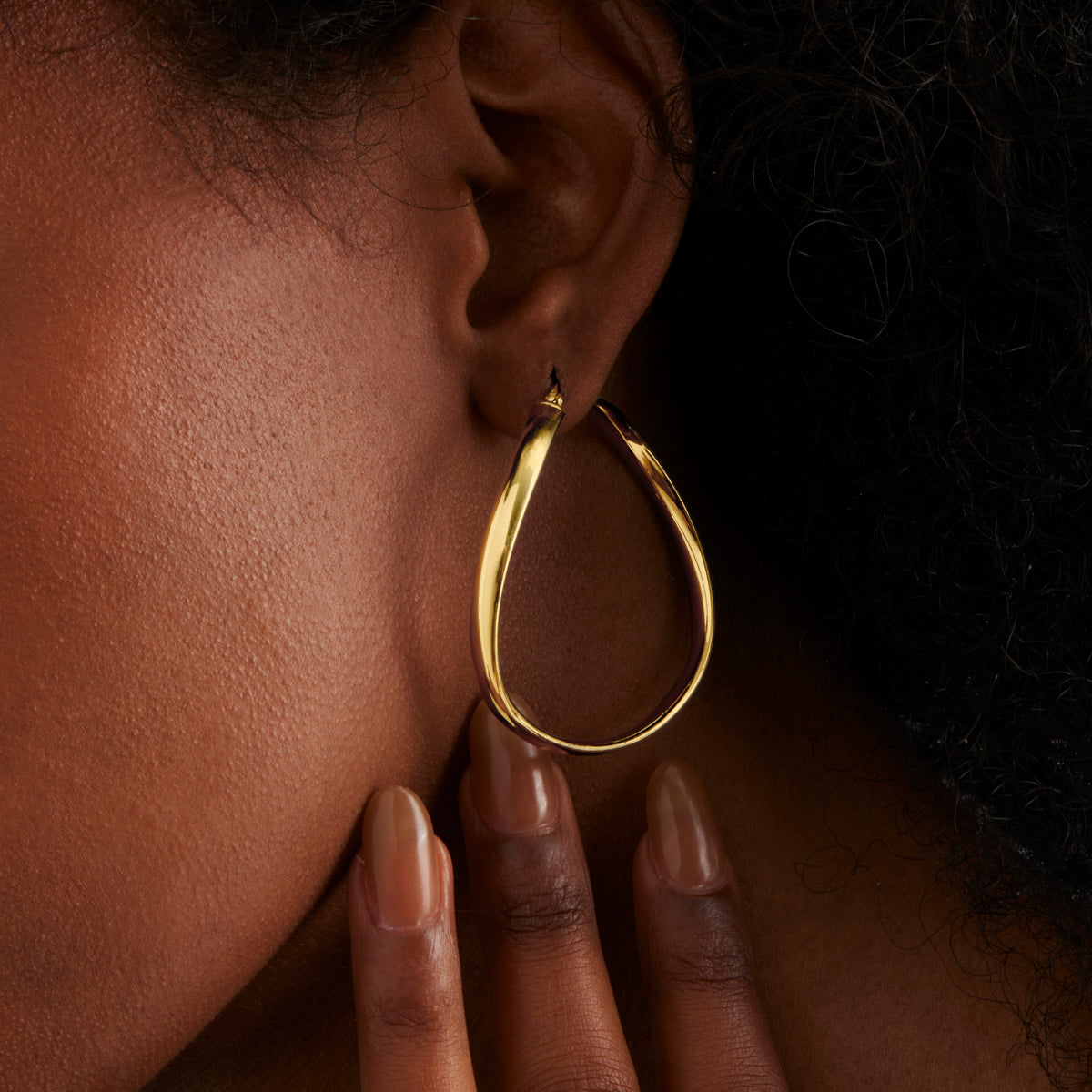 NAJO Odyssey Yellow Gold Hoop Earrings
