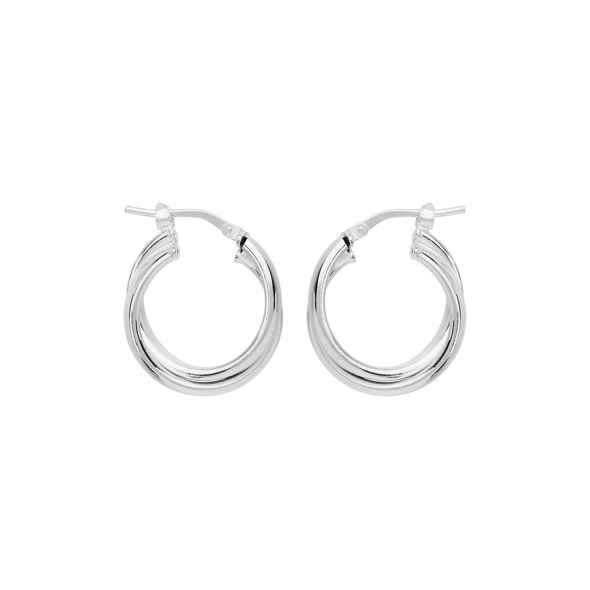 NAJO Sunshine Silver Hoop Earrings