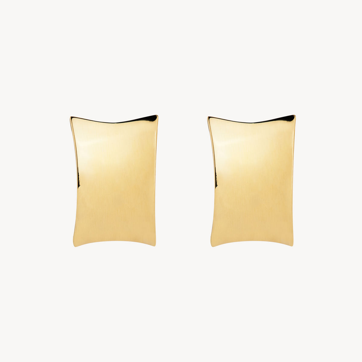 Najo Comet Stud Earrings - Yellow Gold