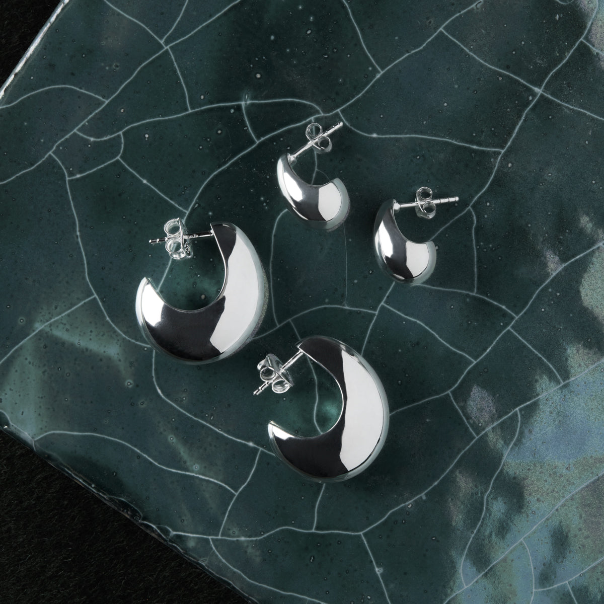 Najo Umbra Earrings - Sterling Silver
