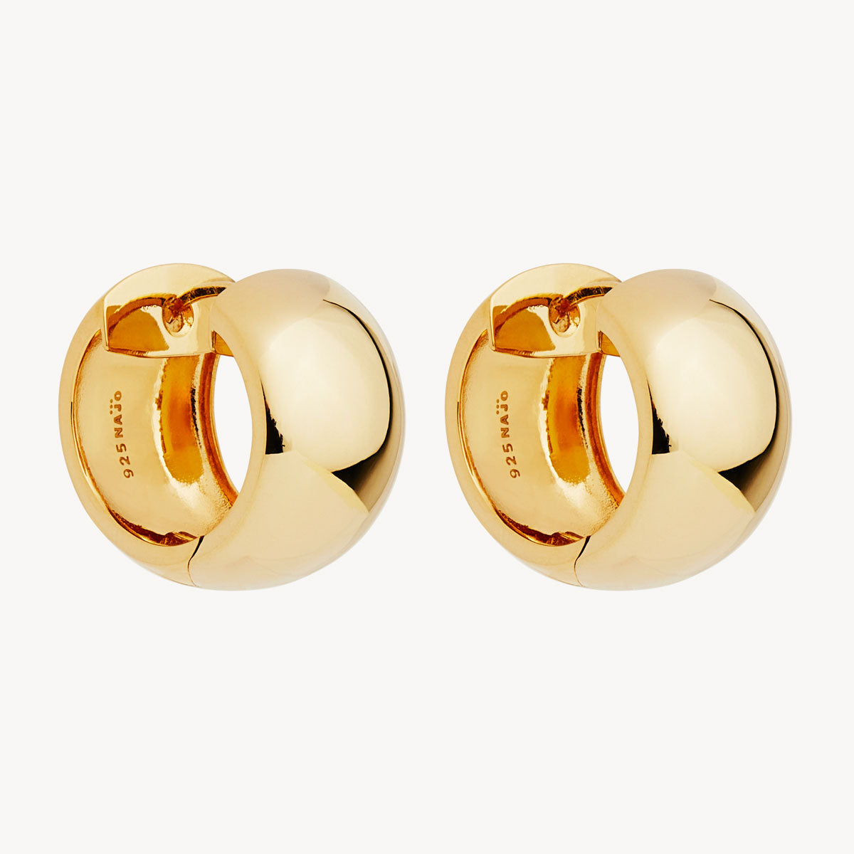 Najo Daynight Huggie Earrings - Yellow Gold